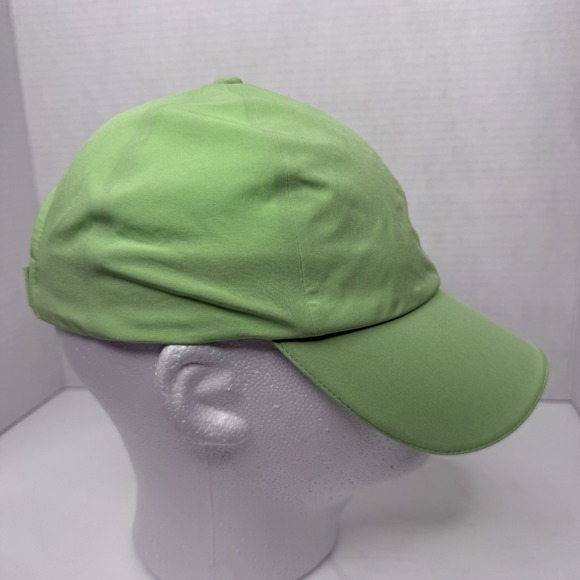 Lululemon Fast And Free Run Hat Mens One Size Lime Green Adjustable *STAINED* - Picture 7 of 11